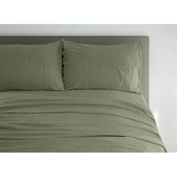 Sábanas Dalfiori Hazel Verde Seco King Size