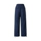 thumbnail image 4 of Txlixc Pantalones largos de pierna ancha para mujer, pantalones holgados de cintura baja con cordón de color sólido, parte inferior informal de estilo simple Txlixc Moda, 4 of 9