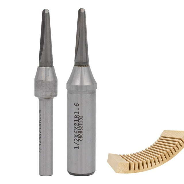 1/2 Inch TCT Router Bits, R1.6mm Rounded Bottom Arc Grooving Cutter for Woodworking
