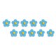 thumbnail image 5 of Advancent 10 Uds. Parche de flores para planchar sin planchar suministros de emergencia autoadhesivos duraderos prácticos para DIY Jeans zapatos azul Azul 5piezas Advancent CBP233650, 5 of 5