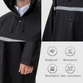 thumbnail image 7 of CoCopeanut Rain Coats for Adults Rain Ponchos with Hoods Man Lightweight Raincoats Long Waterproof Jacket Windbreaker for Men Women, 7 of 7