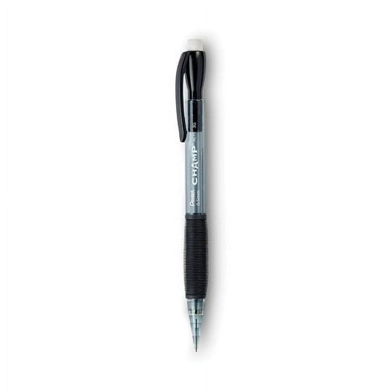 Champ Mechanical Pencil, 0.5 mm, HB (#2), Black Lead, Translucent Gray Barrel, Dozen Champ Mechanical Pencil, 0.5 mm, HB (#2), Black Lead, Translucent Gray Barrel, Dozen