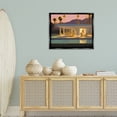 thumbnail image 3 of Stupell Industries Sunset Glow Summer Pool Landscape & Nature Painting Black Floater Framed Canvas Art Print Wall Art, 31 x 25, 3 of 10
