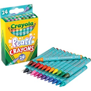 Crayola, CYO523409, Pearl Crayons, 24 / Pack, Multi