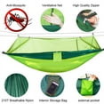 thumbnail image 3 of Mosquito Hammock: Portable Bug Prevention Hammock with Carabiners and Hanging Kit - Perfect for Outdoor Adventures, Backpacking, and Camping Trips, 4.6x8.5inch/140x260cm, Dark Green, 3 of 16