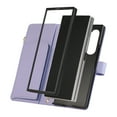 thumbnail image 6 of Dteck Crossbody Wallet Case for Samsung Galaxy Z Fold 3,Z Fold 3 Wallet Case with 6-Card Holder & Zipper Pocket Handbag Purse Magnetic Buckle Soft PU Leather Phone Case for Samsung Z Fold3,Purple, 6 of 8