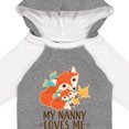 thumbnail image 4 of Inktastic My Nanny Loves Me Cute Fox Boys or Girls Long Sleeve Baby Bodysuit, 4 of 5