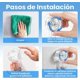 thumbnail image 4 of 4 PCS Gancho de Succión para Baño, Ganchos de Ventosa para Ducha, Ganchos Ventosa de Succión Colgador Sin Taladro, Ganchos Adhesivos para Pared para Cocina Ducha Puerta y Ventana (4 Pack), 4 of 4