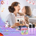 thumbnail image 7 of Kids Karaoke Machine with 2 Microphones, 3 4 5 6 7 8 9 10 Year Old Girls Gifts, Kids Karaoke Microphones, 3-8 Year Old Girls Toys Christmas Birthday Gifts for 3-12 Year Old Girls, 7 of 7