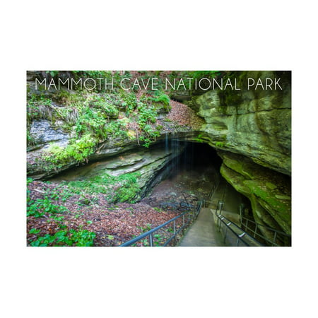 Mammoth Cave, Kentucky - Cave Entrance 2 Print Wall Art By Lantern (Best Caves In Kentucky)