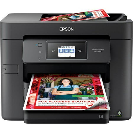 Epson WorkForce Pro WF-3730 Inkjet Multifunction Printer - Color - Copier/Fax/Printer/Scanner - 4800 x 2400 dpi Print - Automatic Duplex Print - 1200 dpi Optical Scan - 500 sheets Input - Fast Etherne
