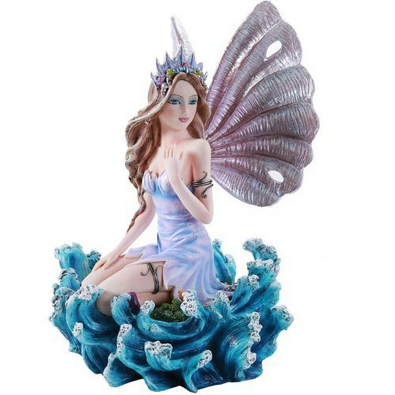 Ocean Secrets Sea Fairy with Seashell Wings Collectible Figurine 10 Inch