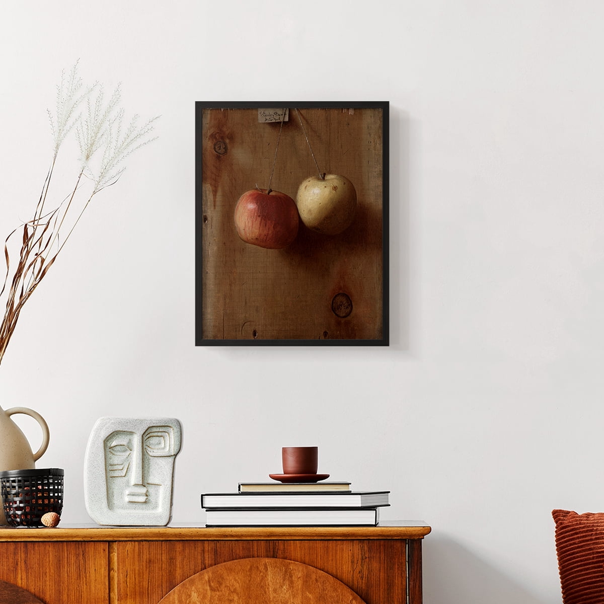 Vintage Floral Print CXXV - 14in. x 11in. Vintage Framed Print in Black Wood Frame