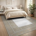 thumbnail image 3 of ODIKA Key Border Interlocking Maze Trellis Motif Abstract Greek Geometric Refined Non-Slip Flatwoven for Living Room, Under Sectional, Family, 3 of 7