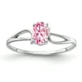 thumbnail image 3 of Primal Gold 14 Karat White Gold 6x4mm Oval Pink Tourmaline Ring, 3 of 7