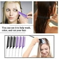 thumbnail image 5 of Comb for Braids Rat Tail Hair Comb Steel Pin Carbon Fiber Teasing Combs with Stainless Steel Pintail, 5 of 5