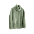 thumbnail image 6 of Fleece Jacket Women Sherpa Lined Zip Up Fuzzy Jackets Winter Faux Fur Warm Stand Collar Outerwear 2025 Fashion, 6 of 6