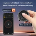 thumbnail image 5 of CxhicLuv Motorcycle Bluetooth PTT, Auto Wireless Intercom Button, IP67 APP Compatible 30m, Motorcycle Communication Accessories, Group Intercom for Riders, Outdoor Enthusiasts, 5 of 7