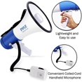thumbnail image 2 of Pyle Compact Portable PA Megaphone Speaker - 50W Handheld Bullhorn W/ LED Flashlight, Alarm Siren, 2 of 6
