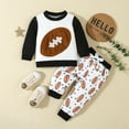 thumbnail image 2 of Xudanell 6-12 Months Baby Boy Clothes Toddler Sweatshirt Outfit Pants Kids Matching Cute Print Kids Fall Outfits, 2 of 7