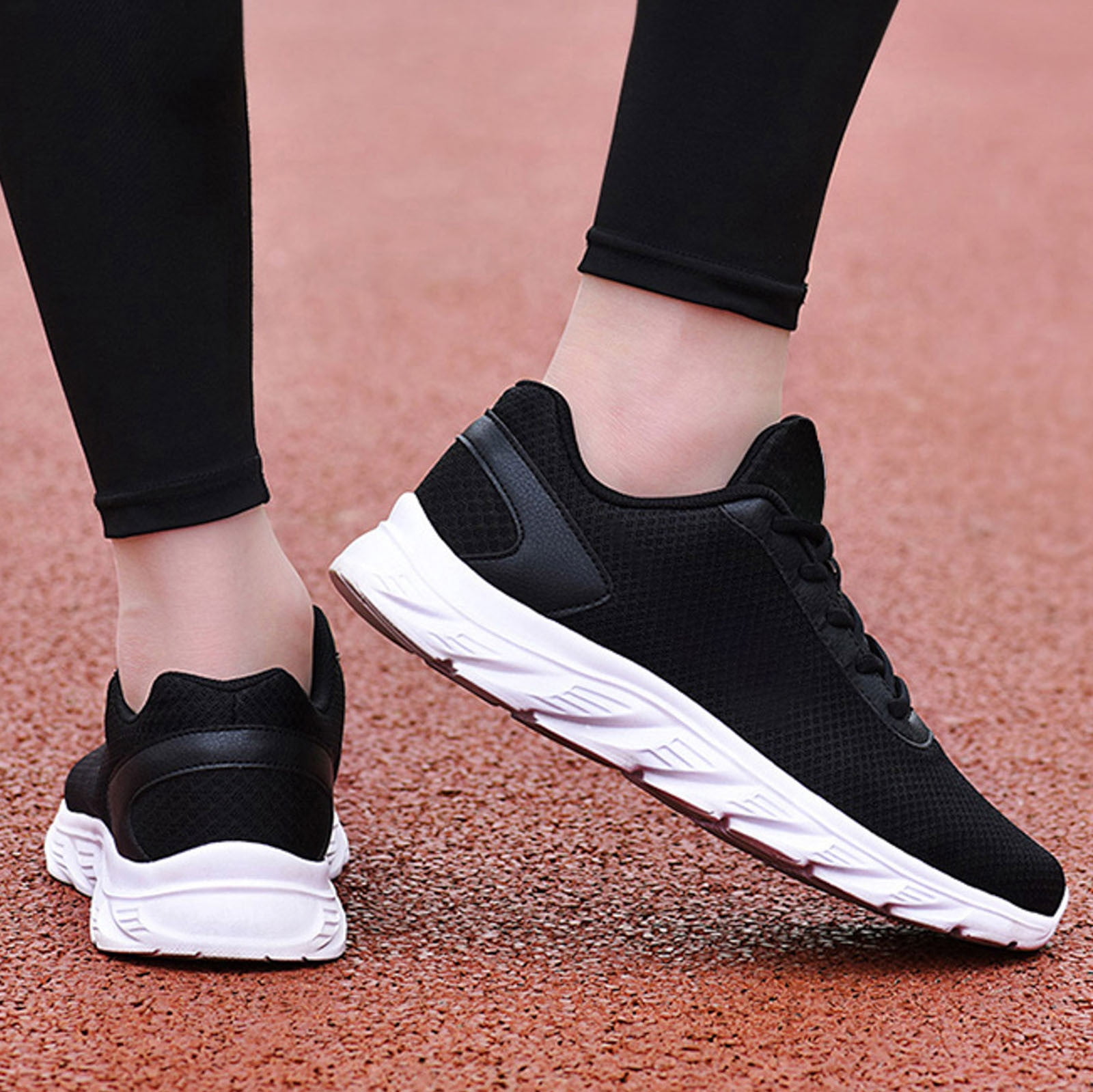 Mens Walking Shoes,Lightweight Breathable Tennis Running Shoes Mesh Non-Slip Casual Comfortable Fashion Sneakers Work Gym Workout Athletic Sport,White 45