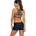 thumbnail image 2 of SAYFUT Women's Swim Boardshorts Tankini Boyshorts Beach Bottom Swimsuit Built in Briefs, 2 of 5