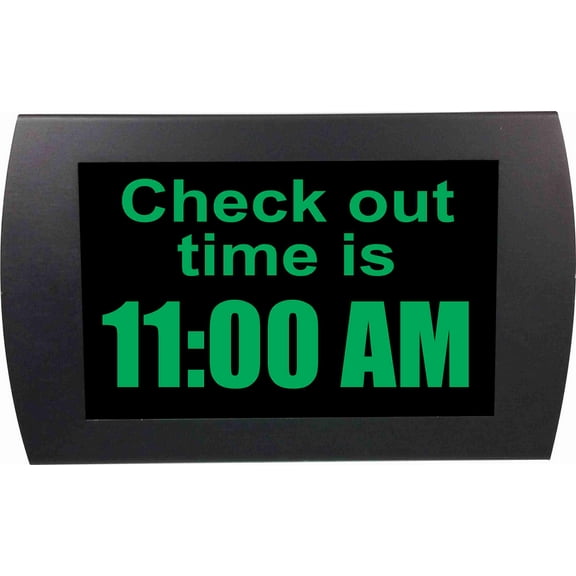 AMERICAN RECORDER - "CHECK OUT TIME" LED Lighted Sign