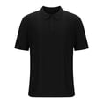 thumbnail image 2 of Shorts for Men, Men's Short Shorts, Men Button Up Spring Fall Short Sleeved V-Neck Knitted Breathable Elastic Hollow Top, 2 of 4