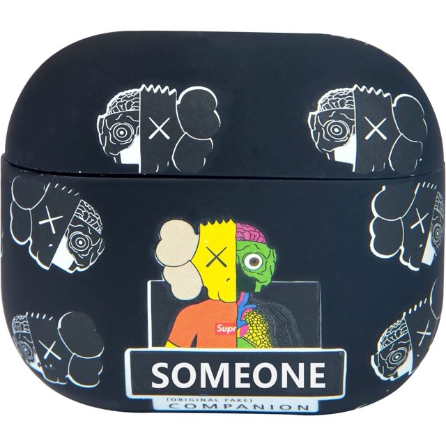 RV Funda protectora para AirPods 3 (2021), patrón de graffiti que brilla en la oscuridad, a prueba de polvo y antideslizante, funda para AirPods 3 compatible con carga inalámbrica (Negro 3) Rojo Verde