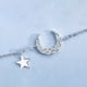 thumbnail image 5 of de cadena con eslabones de estrella y para ella, , 16 cm + 5 cm, accesorio delicado Plata Zulema Pulsera Estrella Luna, 5 of 8