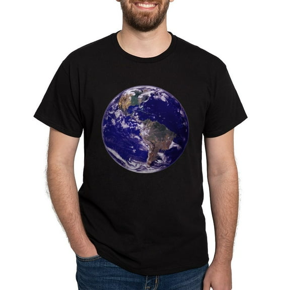 CafePress - EARTH Dark T Shirt - Men's Classic Graphic Cotton T-Shirt