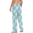 thumbnail image 6 of FREEAMG Cute Cartoon Teeth Pajama Pants for Men, Men's Separate Bottoms, Pure Cotton Comfortable Lounge Pants for Men（265）, 6 of 7