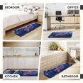 thumbnail image 3 of Juego de 2 alfombrillas de cocina de terciopelo de cristal con el logotipo del equipo de fútbol Bills, alfombrilla absorbente antideslizante para el hogar, el dormitorio y la cocina, 3 of 6