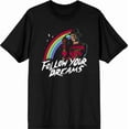 thumbnail image 3 of A Nightmare On Elm Street Follow Your Dreams Men's Black Crew Neck Short Sleeve Tee-Medium, 3 of 4