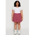 thumbnail image 2 of Womens Plus Size High Waisted Active Pleated Skirt, 2 of 6