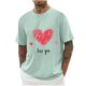 thumbnail image 5 of Camisas de Manga Larga para Hombres Imprimir Casual Cuello Redondo Blusa de Manga Corta, Camisas de Lino para Hombres, 5 of 8