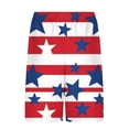 thumbnail image 3 of cocolona Mens Summer Casual Swim Board Shorts Fourth of July Printed Elastic Waist Stretch Beach Shorts with Pockets, 3 of 5