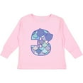 thumbnail image 3 of Inktastic 3rd Birthday Mermaid 3 Year Old Girl Girls Long Sleeve Toddler T-Shirt, 3 of 5