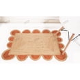 thumbnail image 5 of Area Rug Natural Fiber Jute Hand Braided Rug Orange Scalloped Pattern Rug, 5 of 5