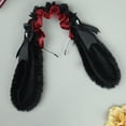 thumbnail image 7 of Jiibva Japanese Bowknot Plush Bunny Hair Hoop Ribbon Lace Lolita Rabbit Ears Headband Furry Cute Cosplay Hair Bands Head Accessories, 7 of 7