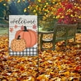 thumbnail image 5 of Welcome Rustic Pumpkin House Flag 28 x 40 Double Sided Fall Autumn Polka Dots Pumpkins Plaid Wooden Garden Yard Flags Outdoor Indoor Seasonal Banner Thanksgiving Harvest Farmhouse Country Decor, 5 of 5