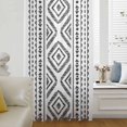 thumbnail image 6 of Black Boho Sheer Curtains 72 Inches Long, Vintage Southwestern Geometric Stripes Light Filering Curtains, Breathable Simi Curtain Privacy Drapes for Living Room Bedroom Lightweight Window Treatment, 6 of 9