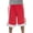 Red/White, variant on J. METHOD Men's Basketball Shorts Heavy Mesh with Regular Fit Comfy Gym Workout Active Pants NEMP27 Royal XL