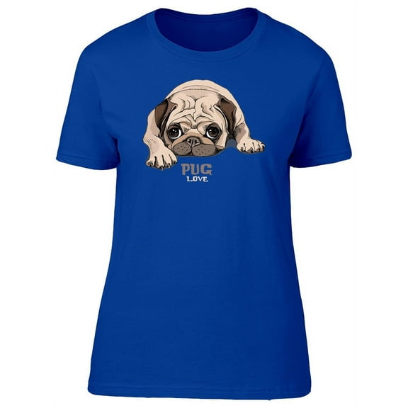 Pug Love / Sleepy Pug T-Shirt Women -Image by Shutterstock, Female x-Large