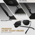 thumbnail image 4 of Gafas de Sol Polarizadas Clásicas CGID M180 con Montura de Metal y Protección UV400, 4 of 9