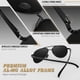thumbnail image 4 of Gafas de Sol Polarizadas Clásicas CGID M180 con Montura de Metal y Protección UV400, 4 of 9