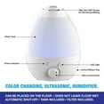 Bell + Howell Cool Ultrasonic Humidifier with XL 1 Gallon Capacity