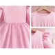 thumbnail image 5 of Vestido de cuello redondo y manga larga para niñas Vestido de cuello redondo y manga larga para niñas Falda de malla elegante Vestido de princesa elegante para niñas pequeñas Vestido de poliéster para, 5 of 8