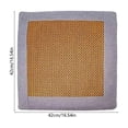 thumbnail image 4 of FEOLGEHLY 16.5x16.5in Mugwort Floss Rattan Outdoor Chair Cushions, Ice Silk Breathable Outside Cooling Mat Chair Pads, Non-Slip Washable Car Seat Cushion for Summer Home Office Indoor Use, 4 of 7