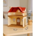 thumbnail image 3 of OLEOCA Family Cottage Doll House — 2-Story Country Cottage with Dining Set & Bunny Figure, Complete Dollhouse Playset, Gift for Kids Ages 3+, 3 of 9